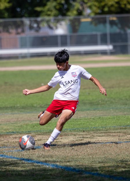 Kicking Action Shot